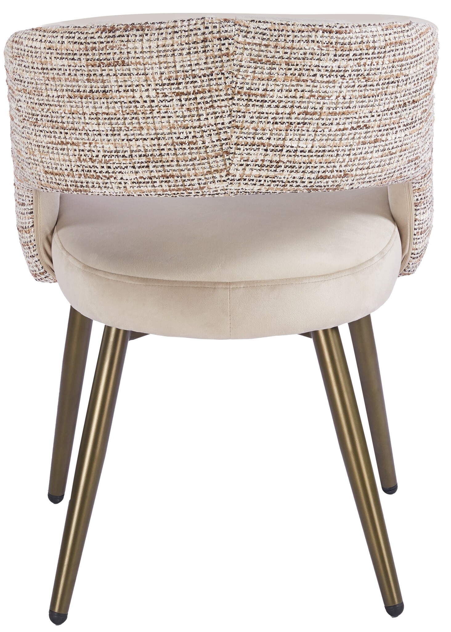 Eetkamerstoel Vigo Velvet / Be Trendy  - bruin - vast