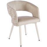 Eetkamerstoel Vigo Velvet / Be Trendy  - beige - vast