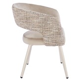 Eetkamerstoel Vigo Velvet / Be Trendy  - beige - vast