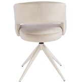 Eetkamerstoel Vigo Taupe velvet  - beige - draai