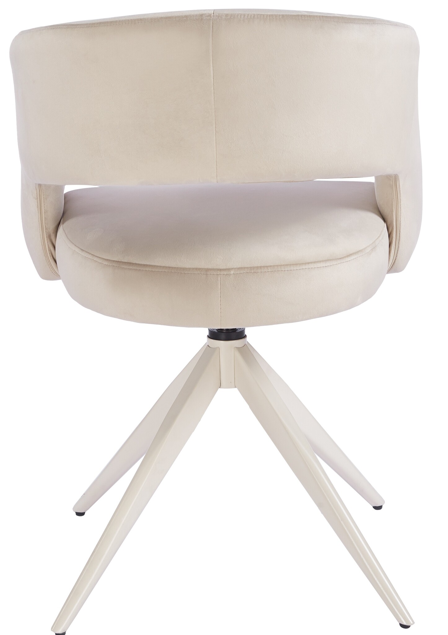 Eetkamerstoel Vigo Taupe velvet - beige - draai