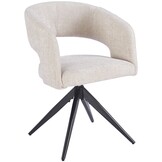 Eetkamerstoel Vigo Renegade Natural 01  - zwart - draai