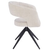 Eetkamerstoel Vigo Renegade Natural 01  - zwart - draai