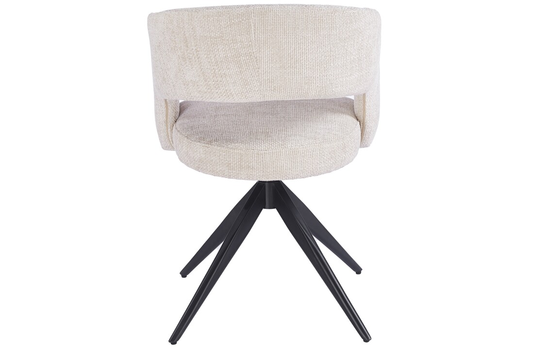 Eetkamerstoel Vigo Renegade Natural 01  - zwart - draai