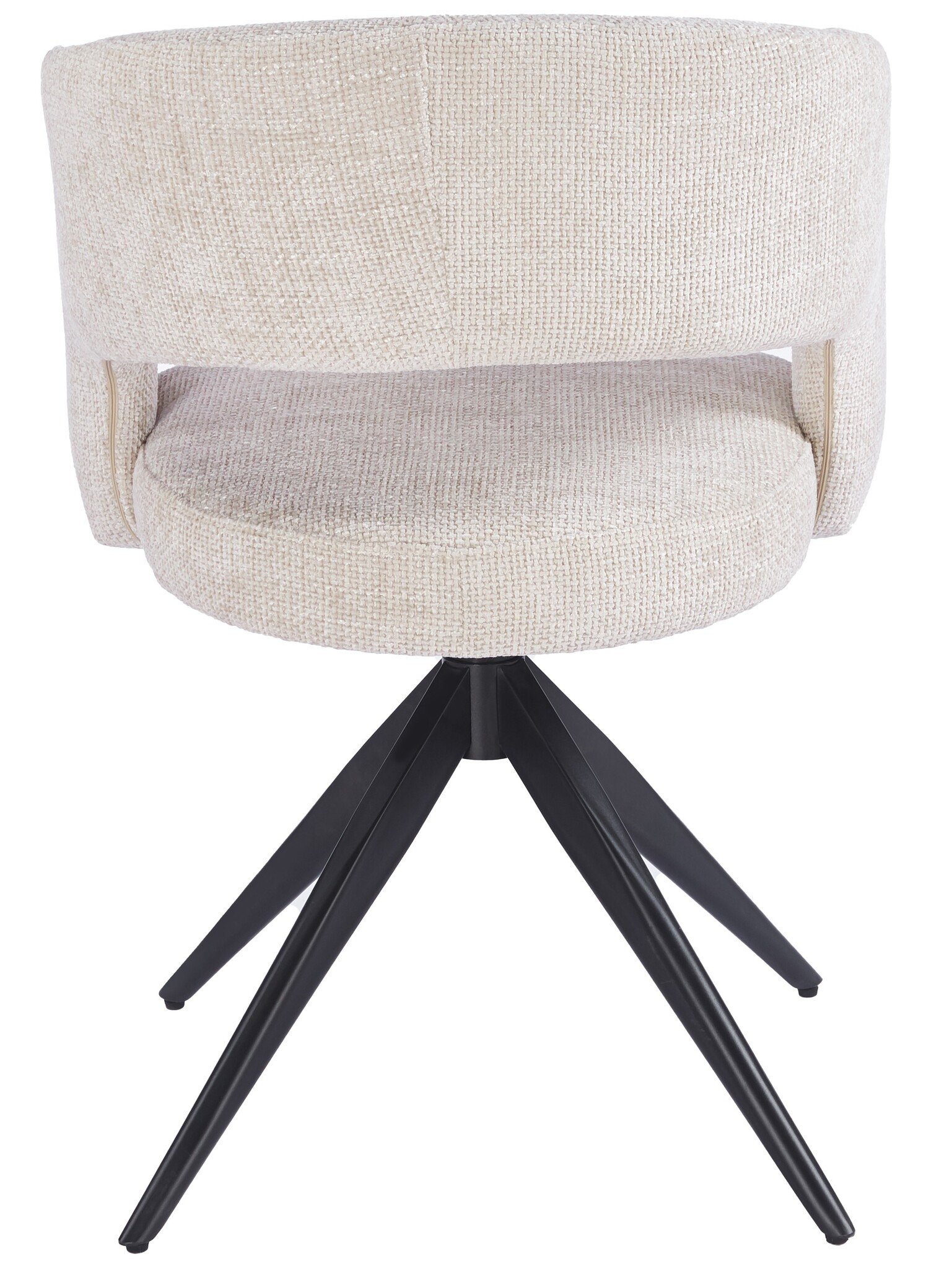 Eetkamerstoel Vigo Renegade Natural 01  - zwart - draai