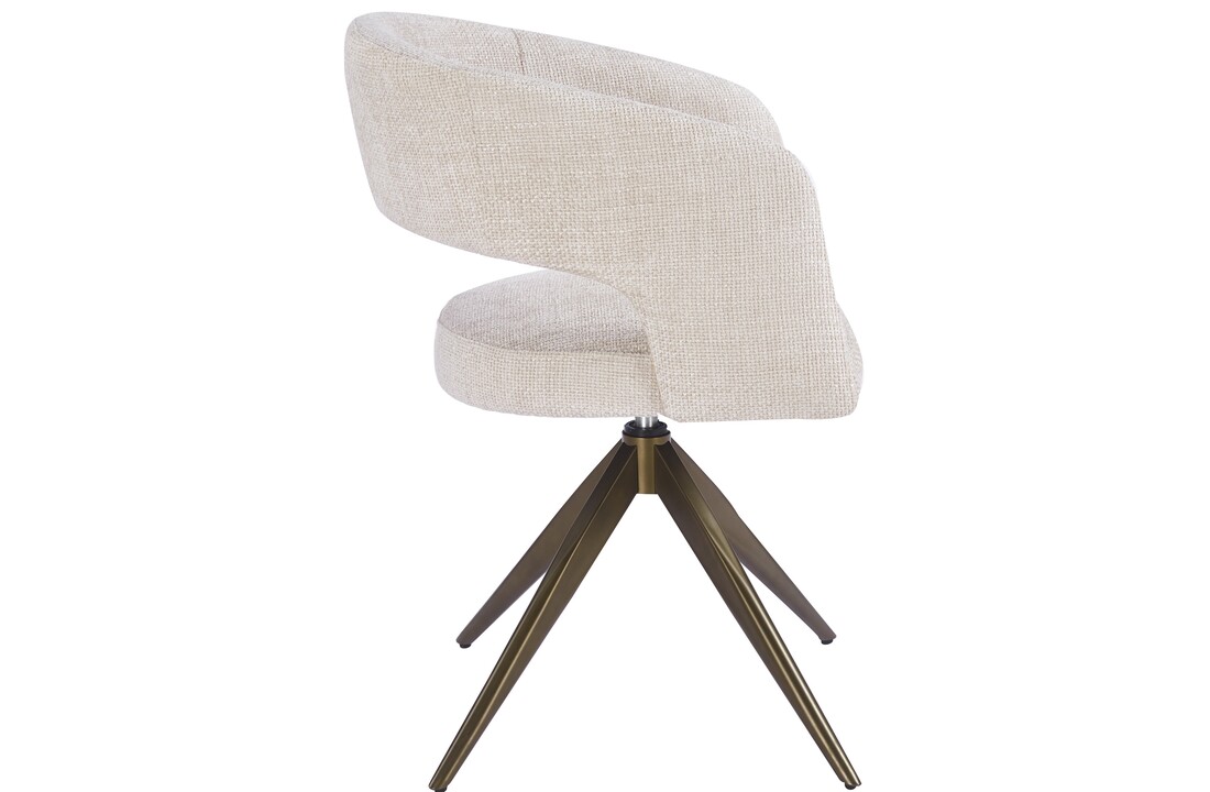 Eetkamerstoel Vigo Renegade Natural 01  - bruin - draai