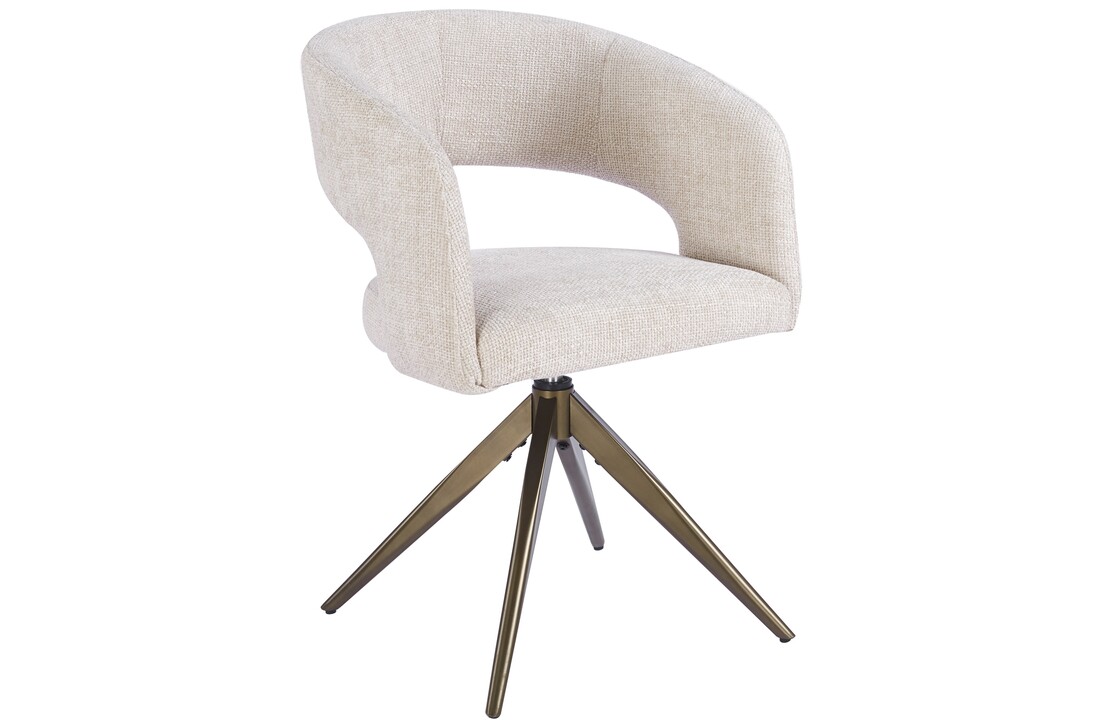 Eetkamerstoel Vigo Renegade Natural 01  - bruin - draai