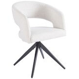 Eetkamerstoel Vigo Sneak Linnen 110 - zwart - draai