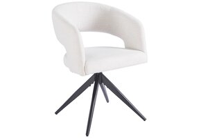 Eetkamerstoel Vigo Sneak Linnen  - zwart - draai