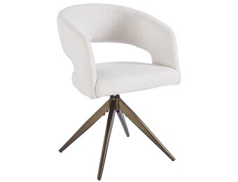 Eetkamerstoel Vigo Sneak Linnen  - bruin - draai