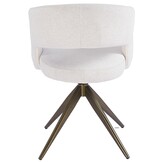 Eetkamerstoel Vigo Sneak Linnen  - bruin - draai