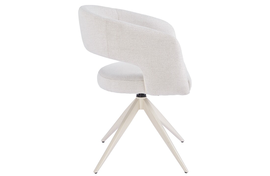 Eetkamerstoel Vigo Sneak Linnen  - beige - draai