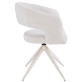 Eetkamerstoel Vigo Sneak Linnen  - beige - draai