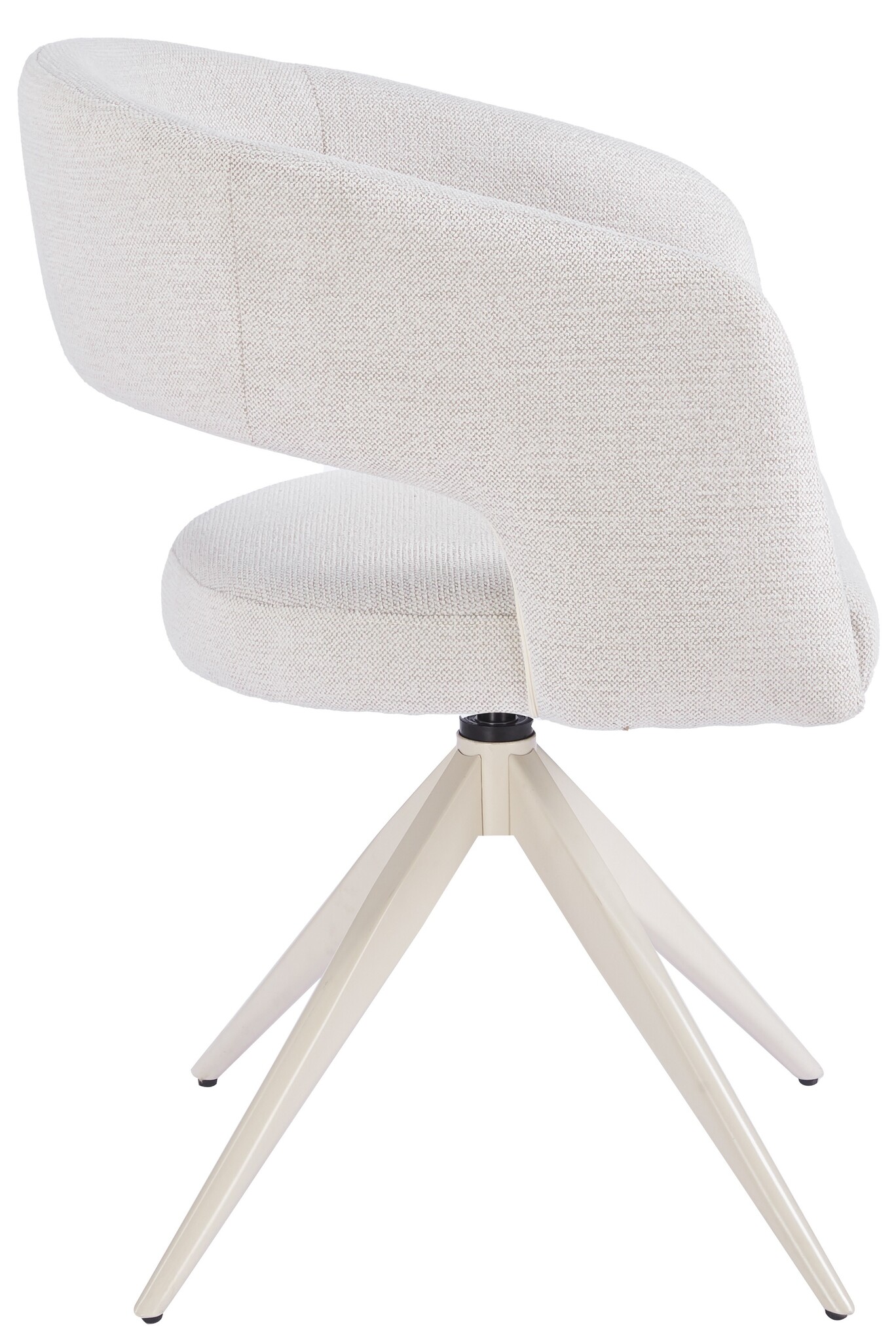 Eetkamerstoel Vigo Sneak Linnen  - beige - draai