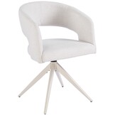 Eetkamerstoel Vigo Sneak Linnen  - beige - draai