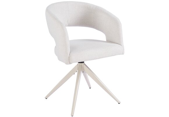 Eetkamerstoel Vigo Sneak Linnen  - beige - draai