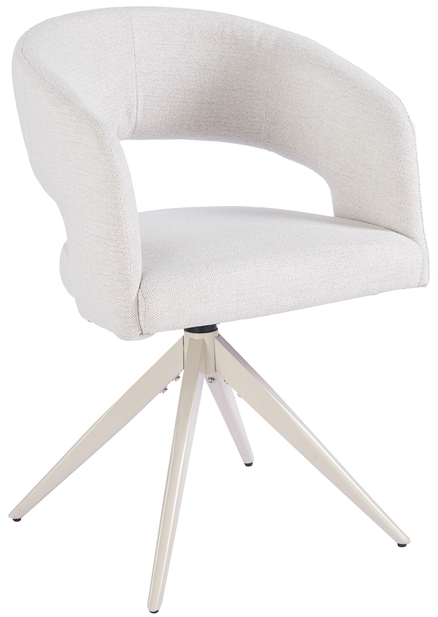 Eetkamerstoel Vigo Sneak Linnen  - beige - draai