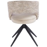 Eetkamerstoel Vigo Velvet / Be Trendy 01 - zwart - draai