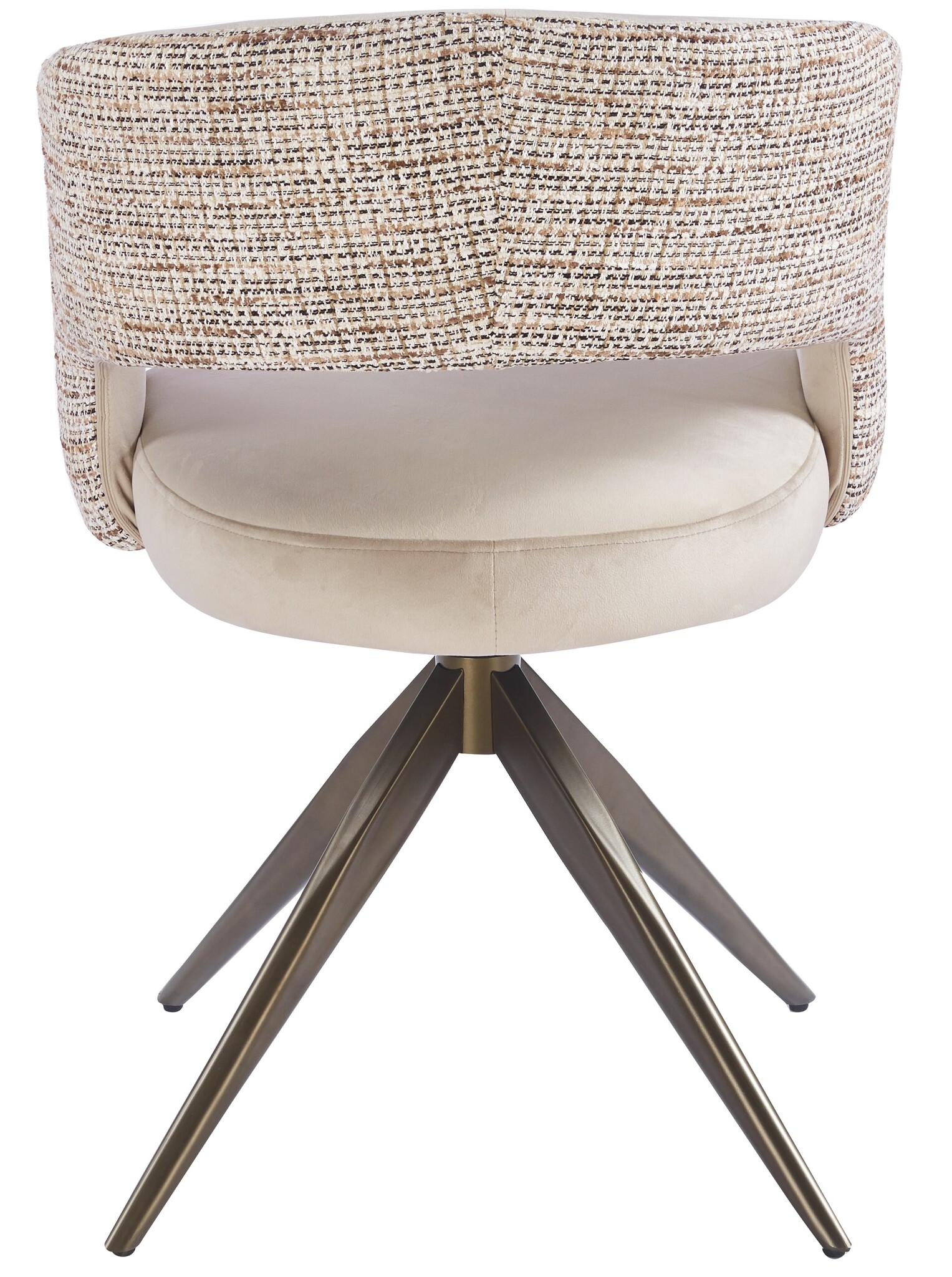 Eetkamerstoel Vigo Velvet / Be Trendy - bruin - draai