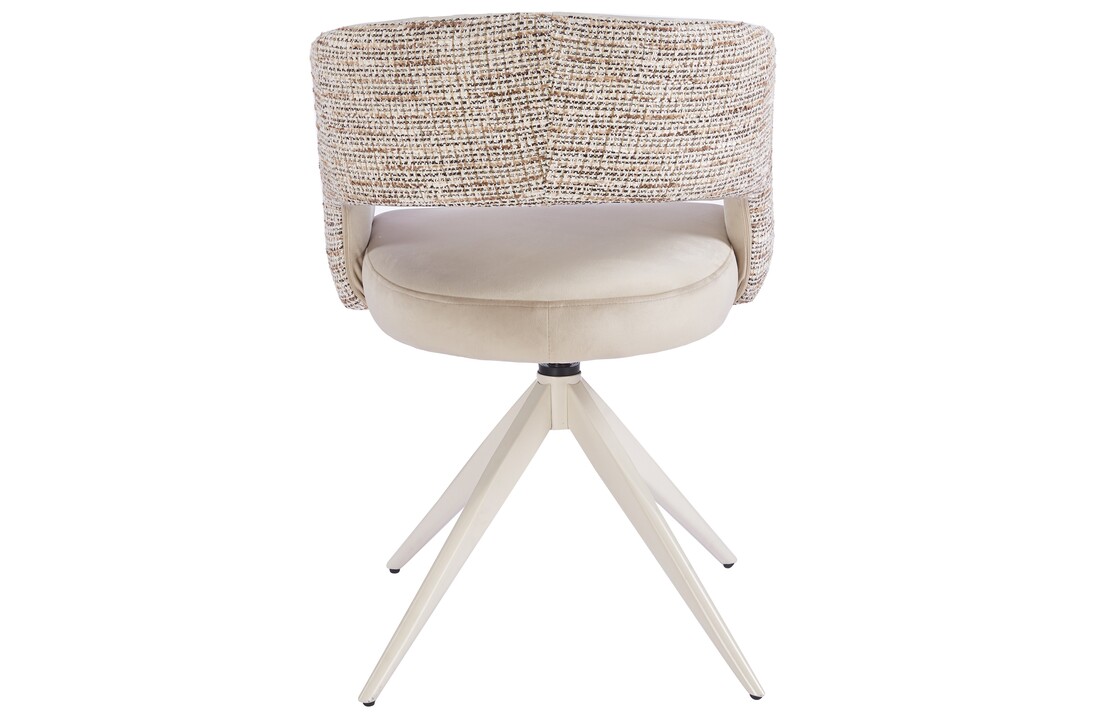 Eetkamerstoel Vigo Velvet / Be Trendy - beige - draai