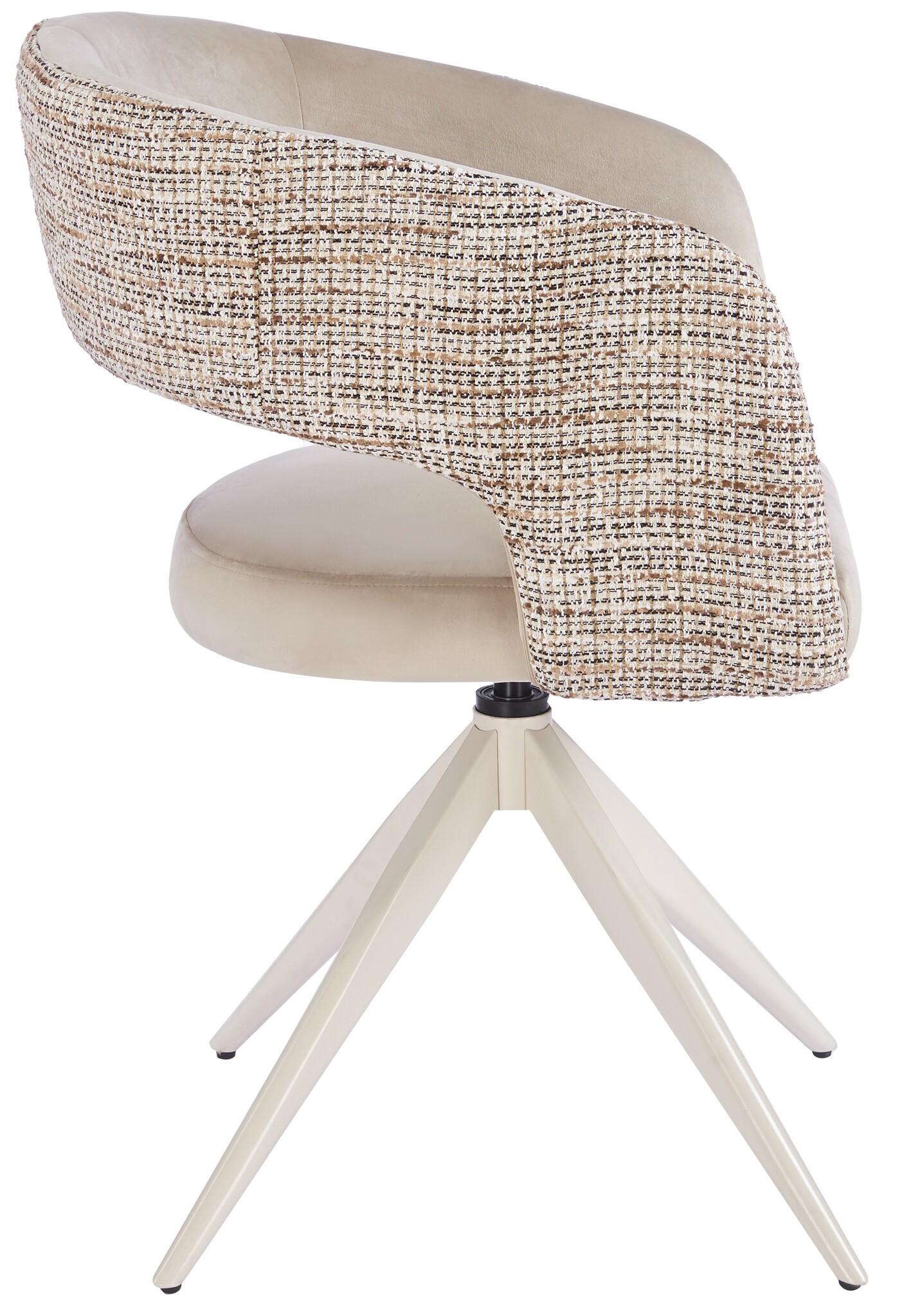 Eetkamerstoel Vigo Velvet / Be Trendy - beige - draai