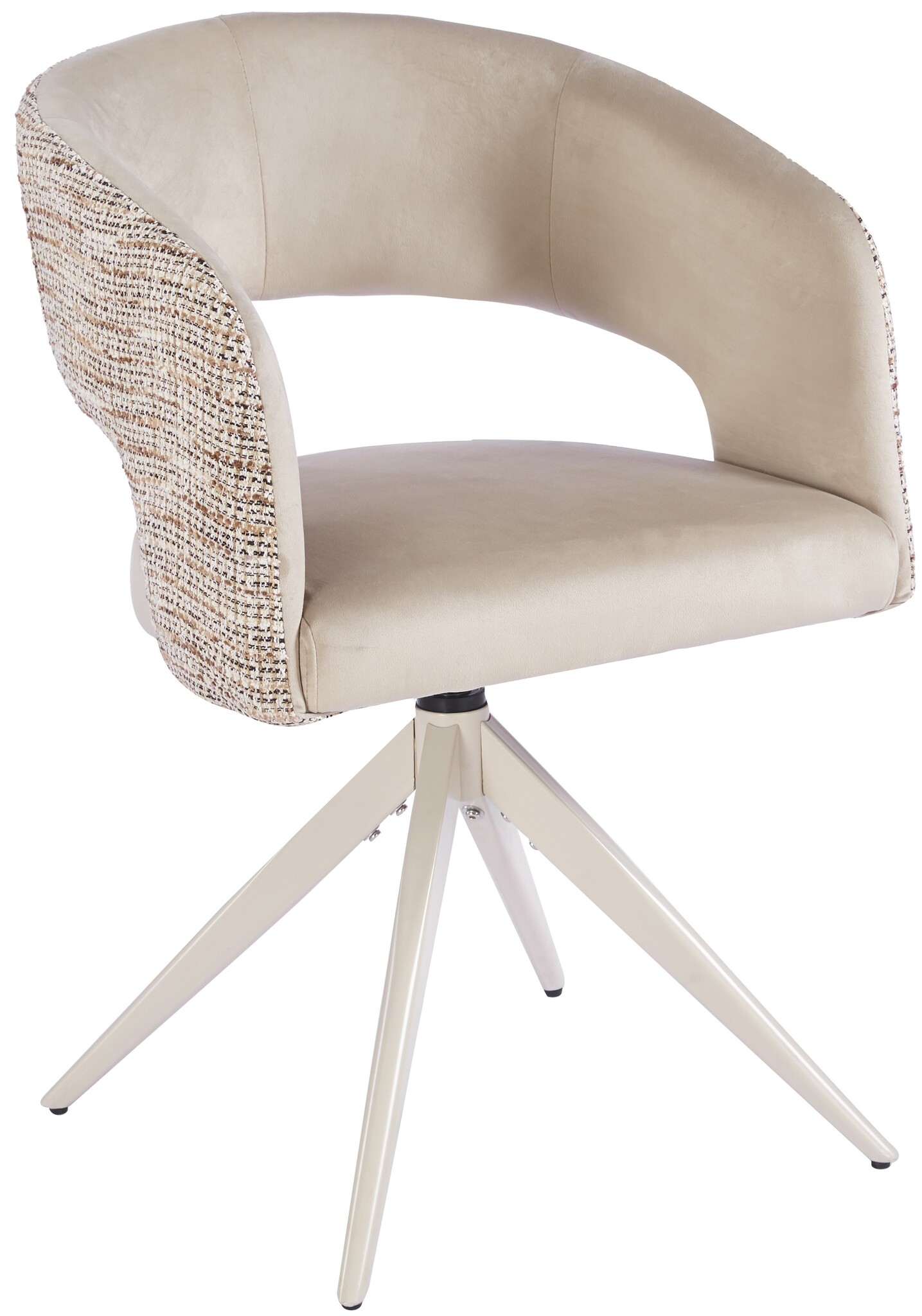 Eetkamerstoel Vigo Velvet / Be Trendy - beige - draai