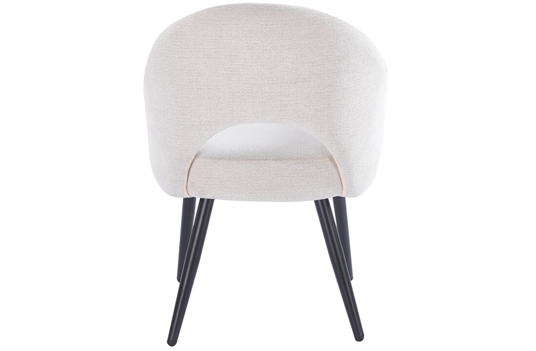 Eetkamerstoel Fuento Sneak Linnen 110 - zwart - vast - Pocketvering