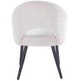 Eetkamerstoel Fuento Sneak Linnen 110 - zwart - vast - Pocketvering