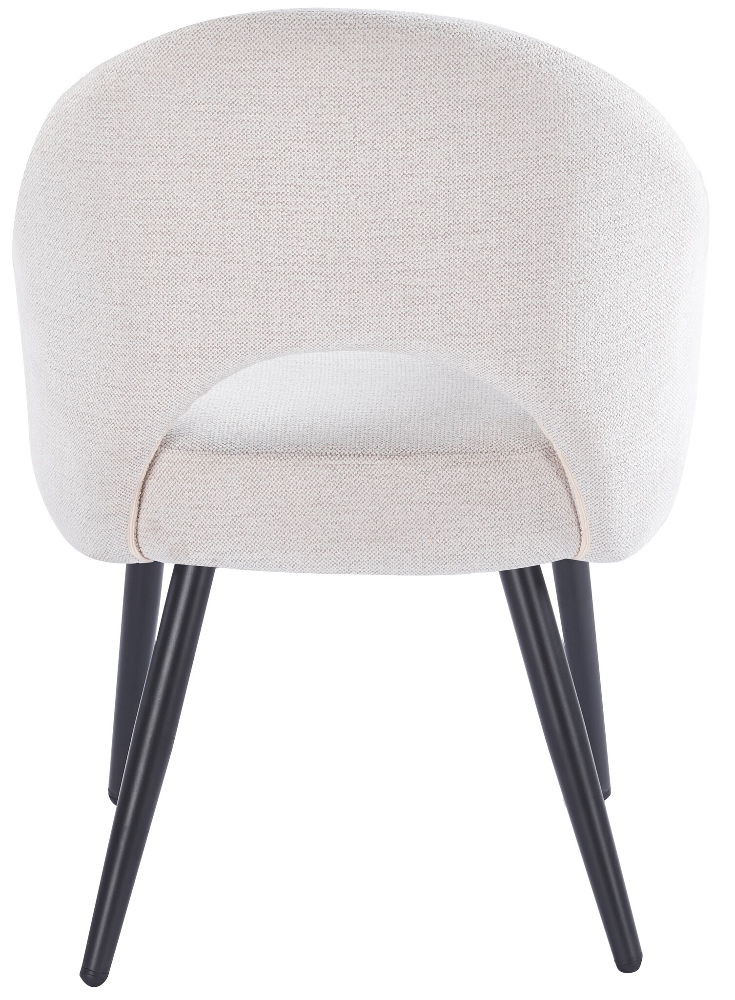 Eetkamerstoel Fuento Sneak Linnen 110 - zwart - vast - Pocketvering