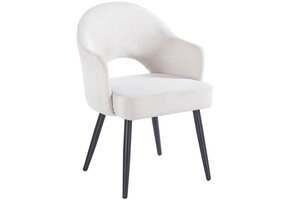 Eetkamerstoel Fuento Sneak Linnen 110 - zwart - vast - Pocketvering