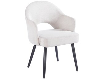 Eetkamerstoel Fuento Sneak Linnen 110 - zwart - vast - Pocketvering