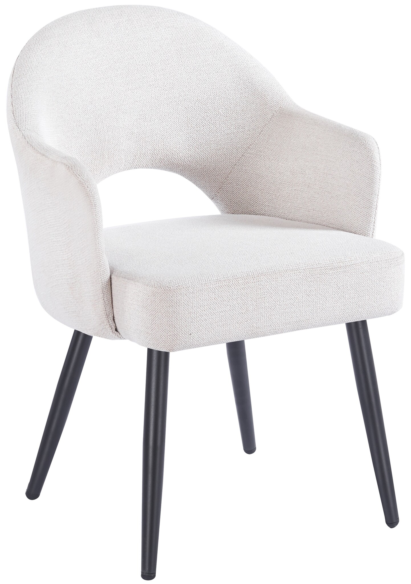 Eetkamerstoel Fuento Sneak Linnen 110 - zwart - vast - Pocketvering