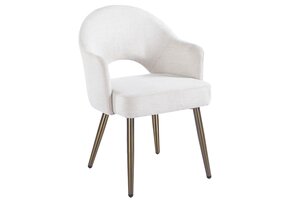 Eetkamerstoel Fuento Sneak Linnen 110 - bruin - vast - Pocketvering