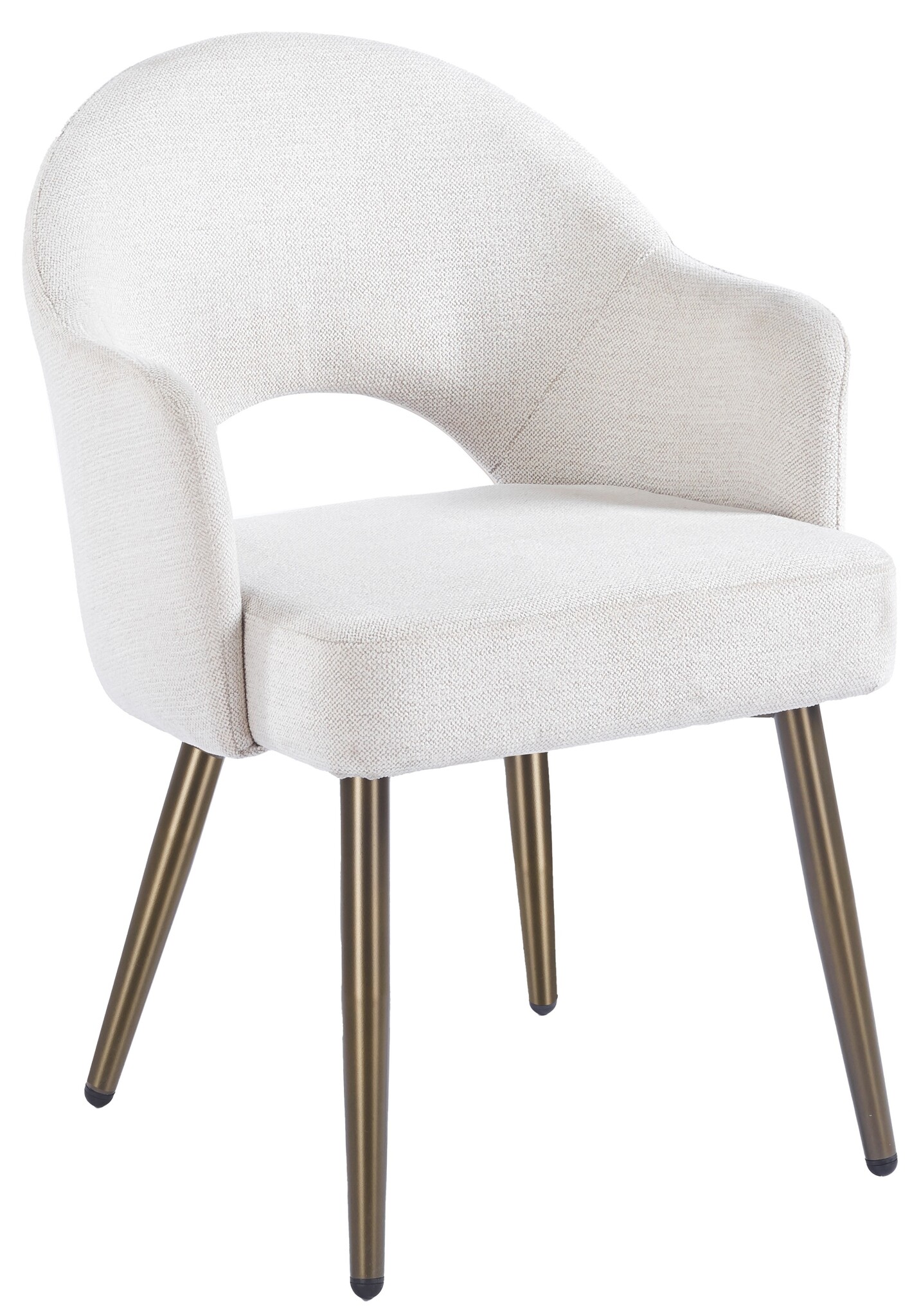 Eetkamerstoel Fuento Sneak Linnen 110 - bruin - vast - Pocketvering