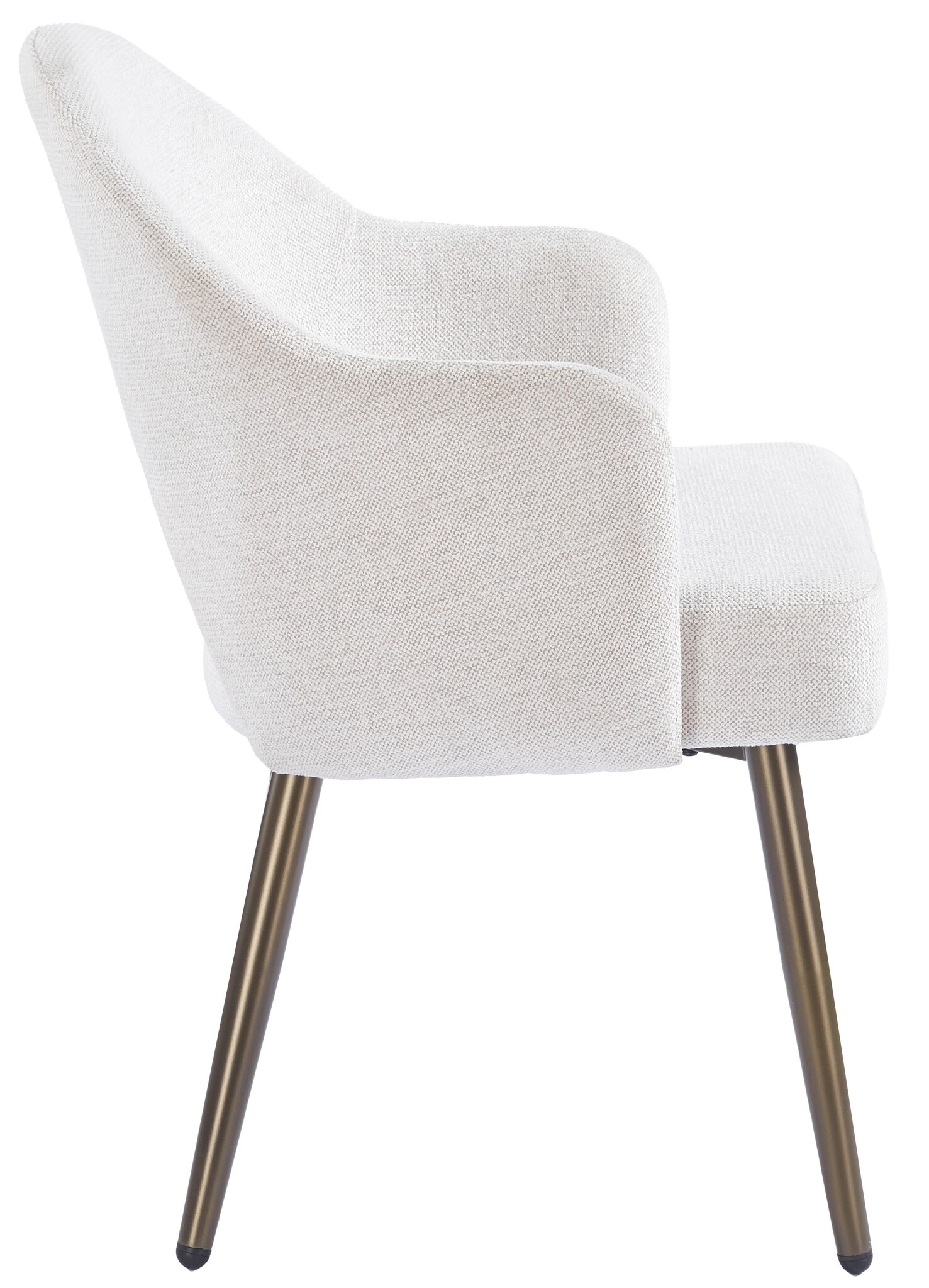 Eetkamerstoel Fuento Sneak Linnen 110 - bruin - vast - Pocketvering