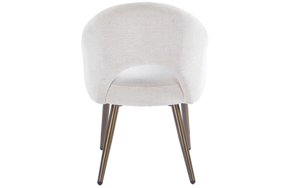 Eetkamerstoel Fuento Sneak Linnen 110 - bruin - vast - Pocketvering