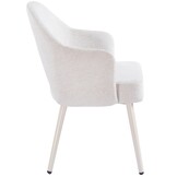 Eetkamerstoel Fuento Sneak Linnen 110 - beige - vast - Pocketvering