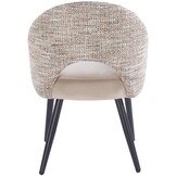 Eetkamerstoel Fuento Velvet / Be Trendy - zwart - vast - Pocketvering