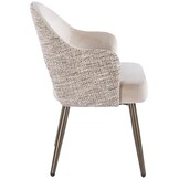 Eetkamerstoel Fuento Velvet / Be Trendy - bruin - vast - Pocketvering