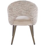 Eetkamerstoel Fuento Velvet / Be Trendy - bruin - vast - Pocketvering