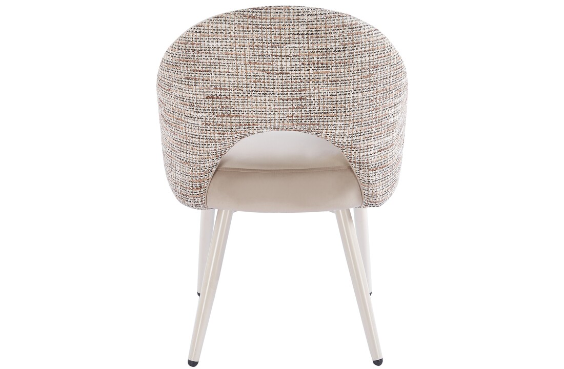 Eetkamerstoel Fuento Velvet / Be Trendy - beige - vast - Pocketvering