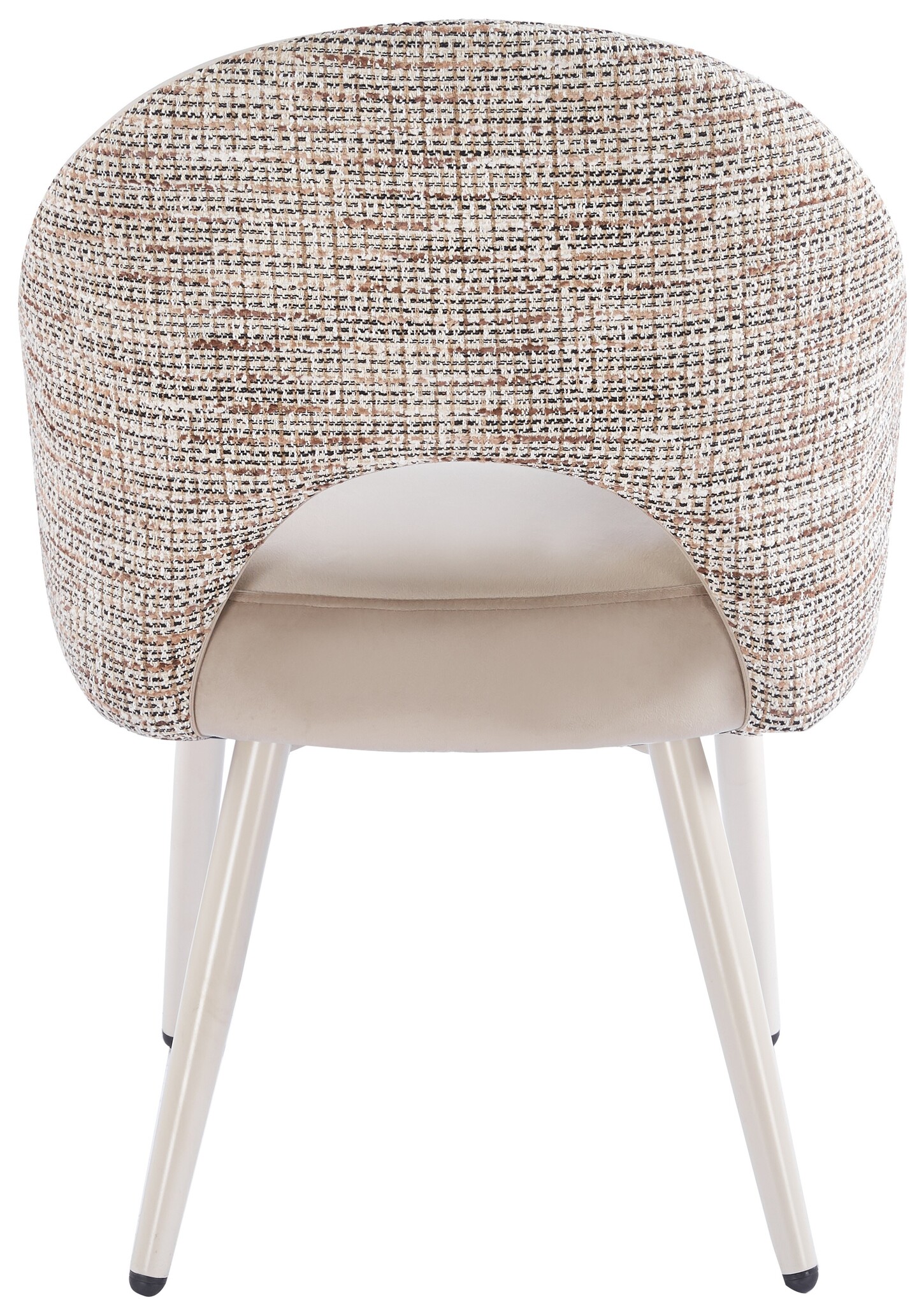 Eetkamerstoel Fuento Velvet / Be Trendy - beige - vast - Pocketvering