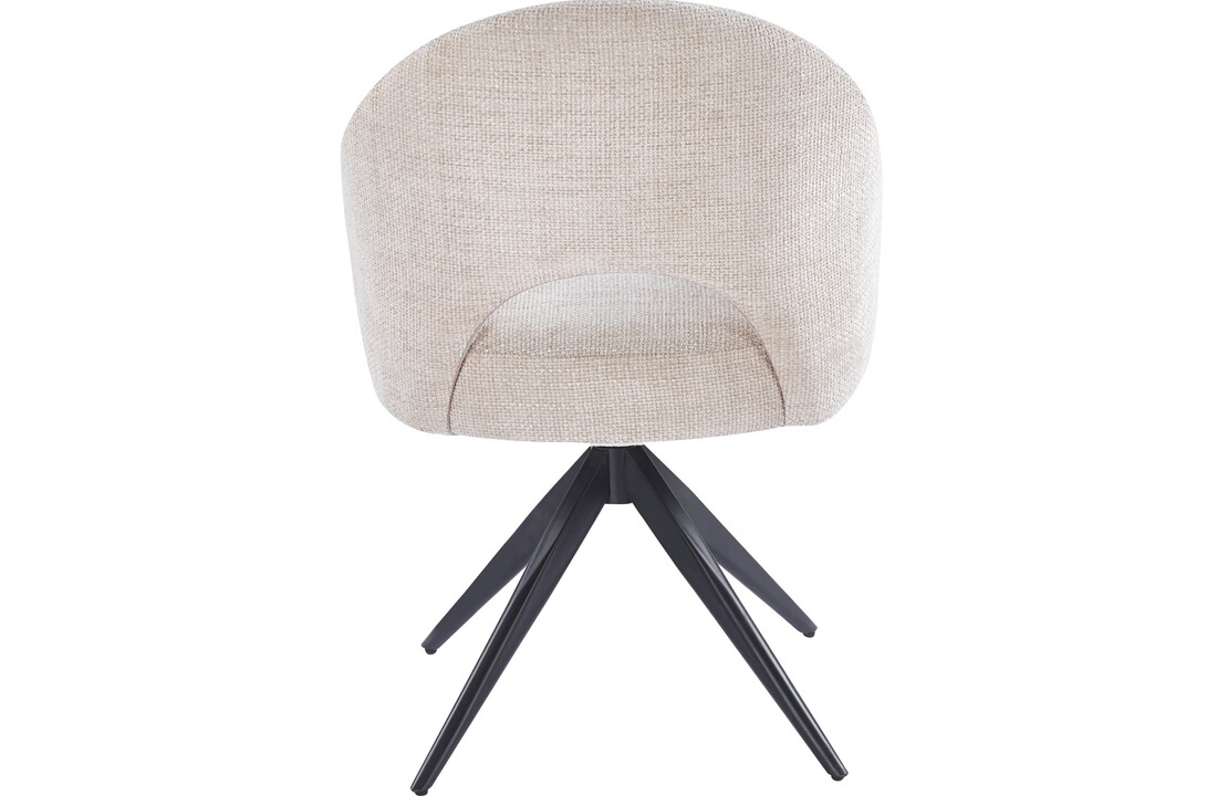 Eetkamerstoel Fuento Renegade Natural 01 - bruin - draai - Pocketvering