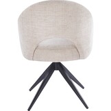 Eetkamerstoel Fuento Renegade Natural 01 - bruin - draai - Pocketvering