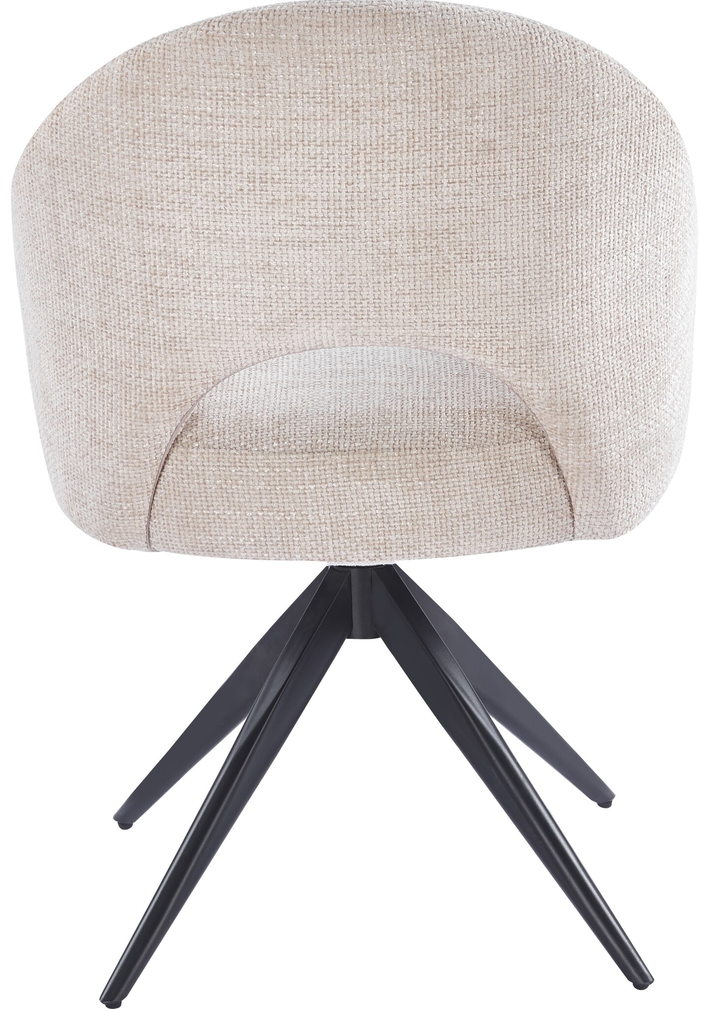 Eetkamerstoel Fuento Renegade Natural 01 - bruin - draai - Pocketvering