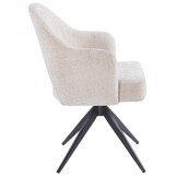 Eetkamerstoel Fuento Renegade Natural 01 - bruin - draai - Pocketvering