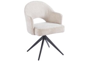 Eetkamerstoel Fuento Renegade Natural 01 - bruin - draai - Pocketvering