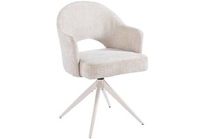 Eetkamerstoel Fuento Renegade Natural 01 - beige - draai - Pocketvering