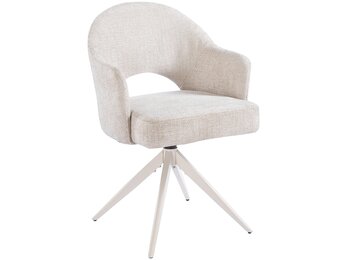 Eetkamerstoel Fuento Renegade Natural 01 - beige - draai - Pocketvering