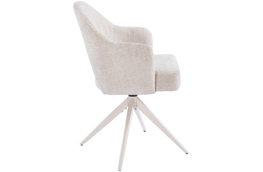 Eetkamerstoel Fuento Renegade Natural 01 - beige - draai - Pocketvering